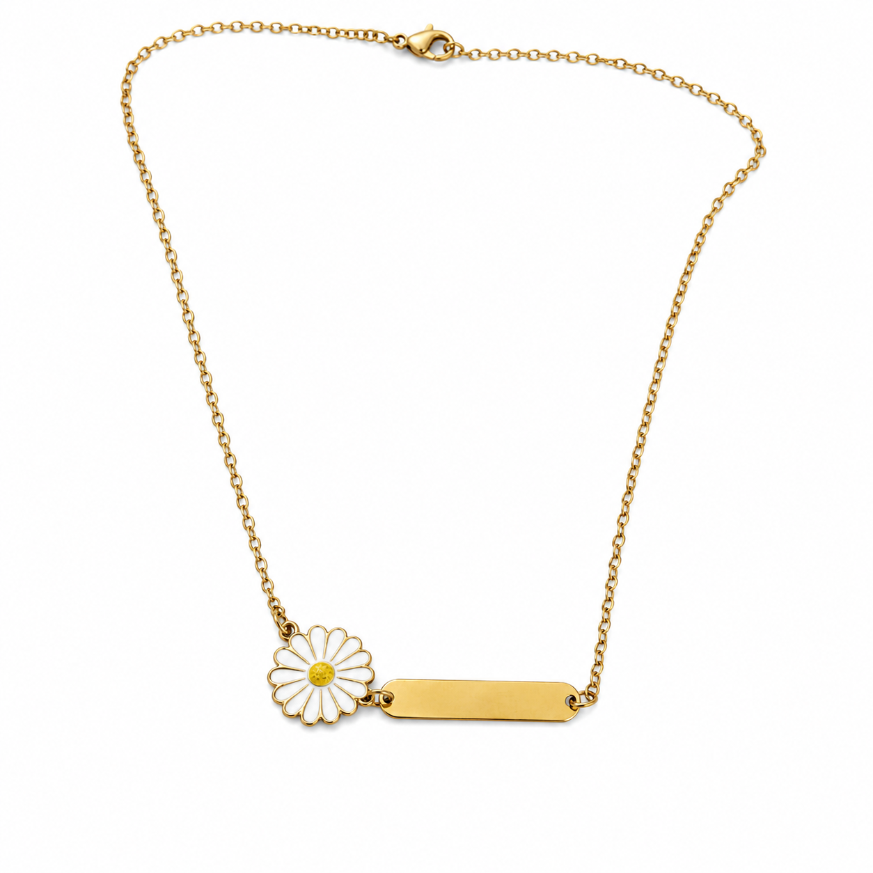 Personalized Daisy Name Necklace