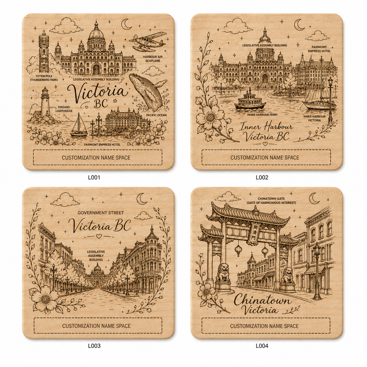 Personalized Wooden Coaster – Square