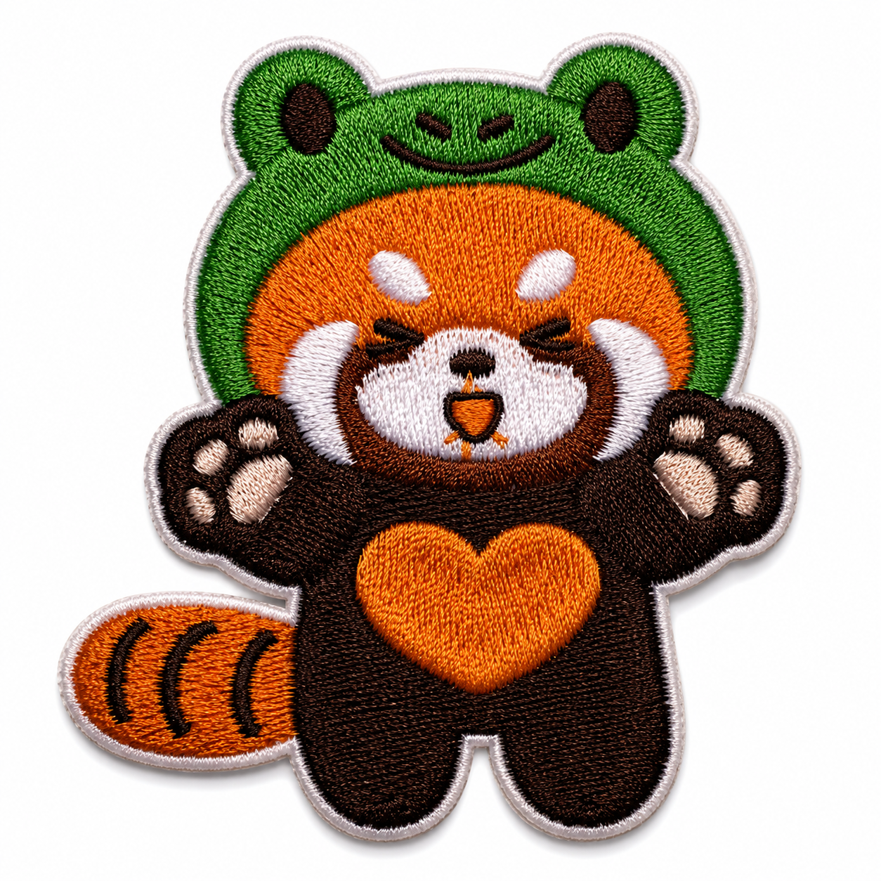 Cute Red Panda Embroidered Iron-On Patch