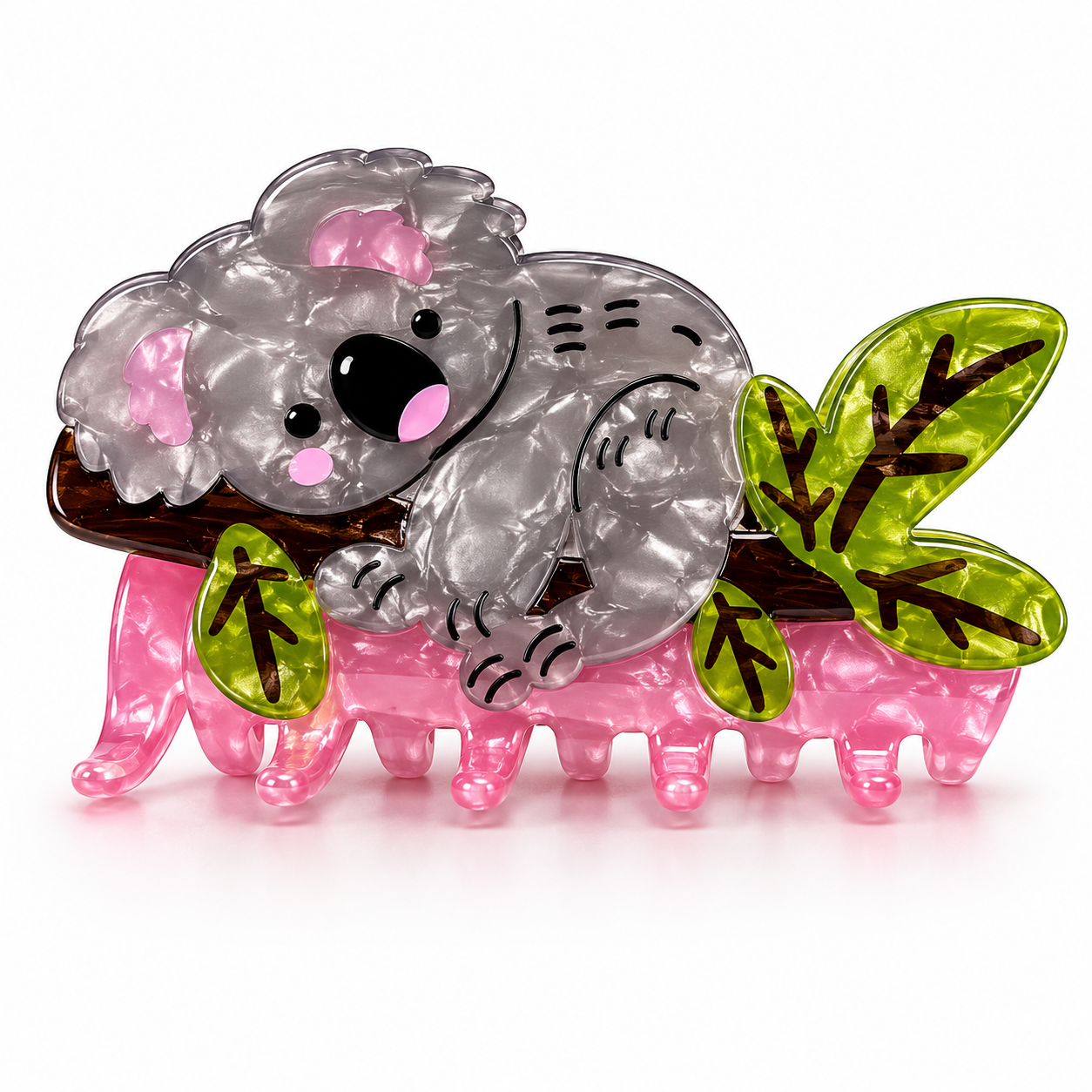 Sleepy Koala Hair Claw Clip