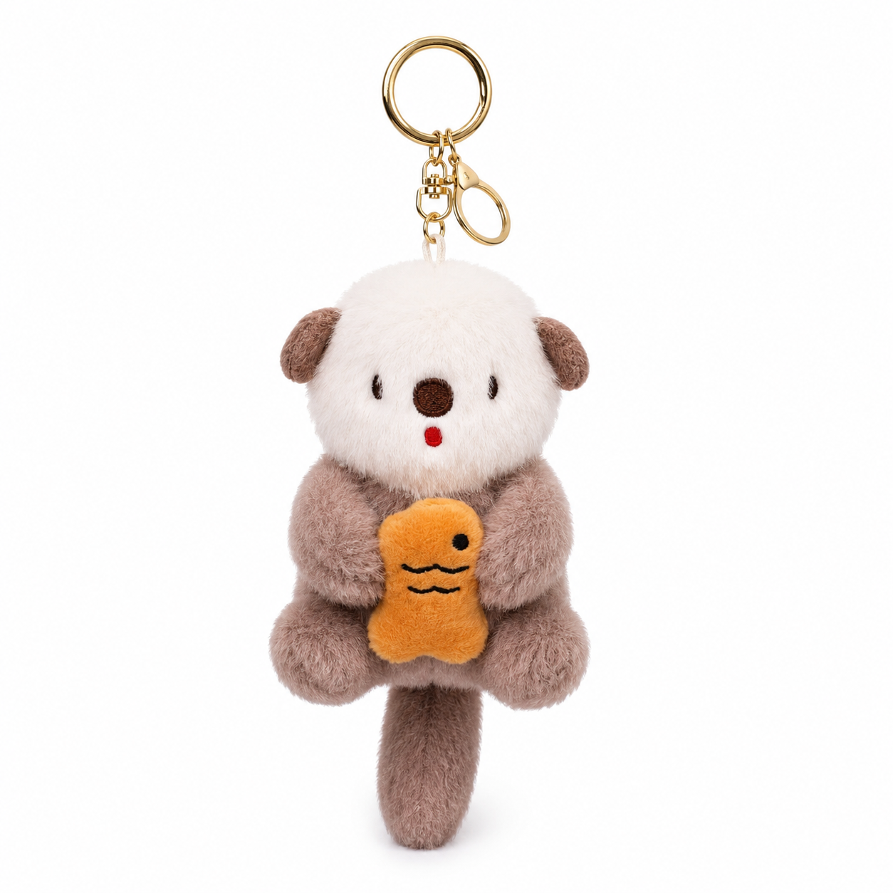 Fluffy Puppy Plush Keychain