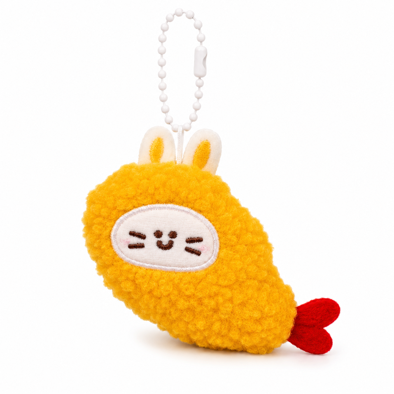 Shrimp Cat Plush Keychain