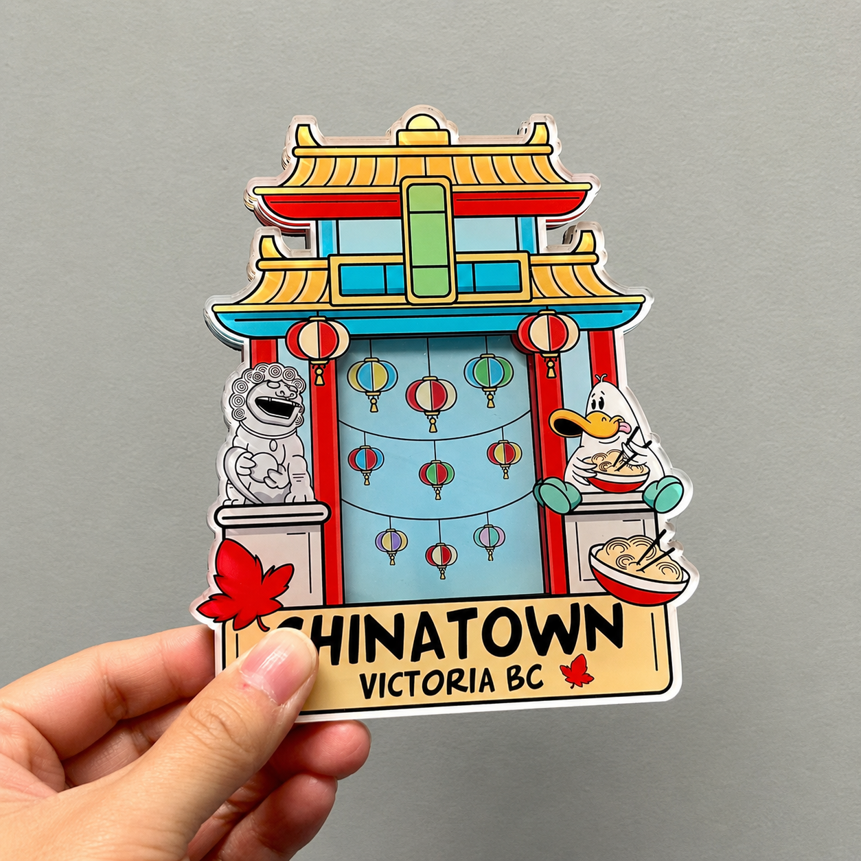 Little Duck Victoria Chinatown Polaroid Frame Magnet