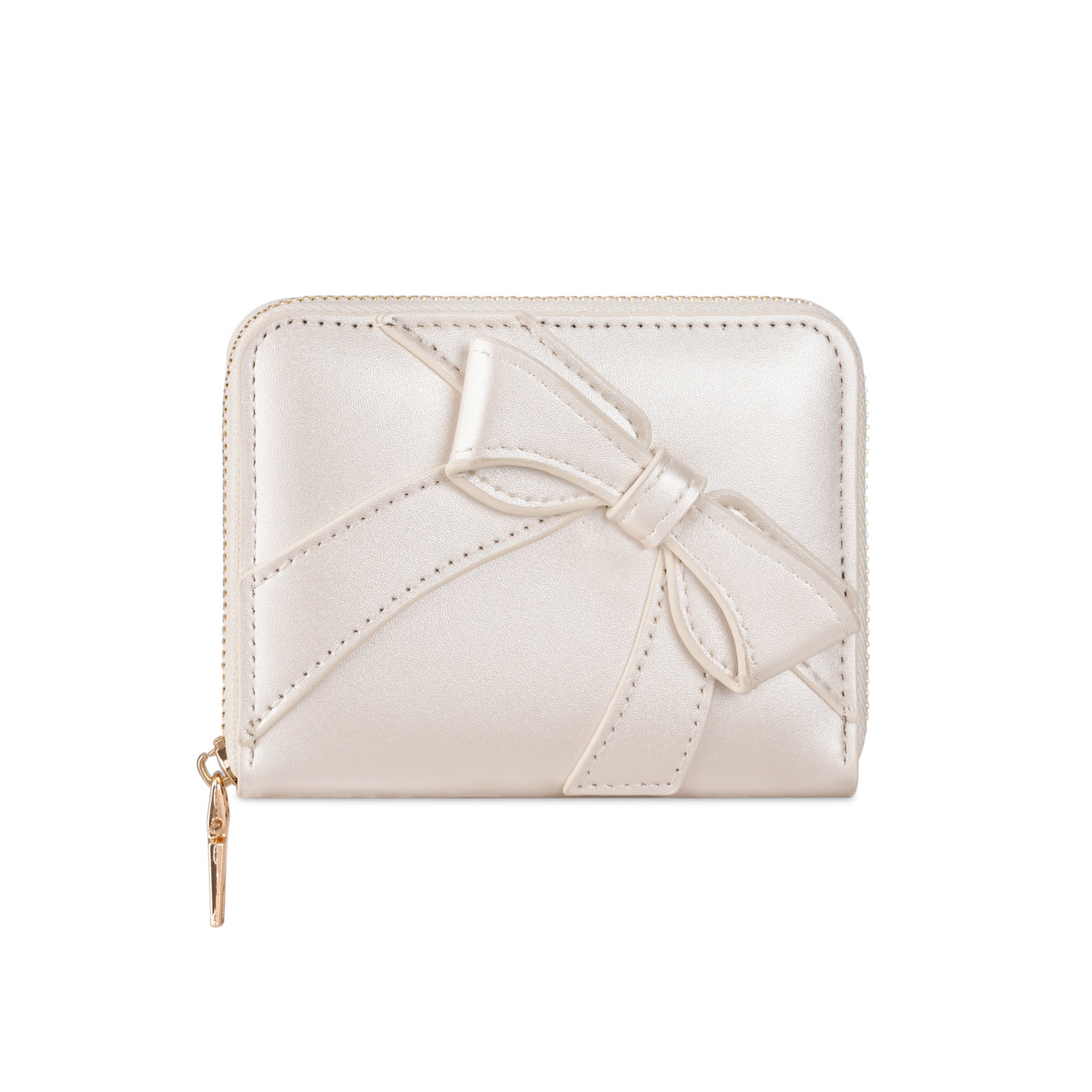 Bow Zip-Around Wallet