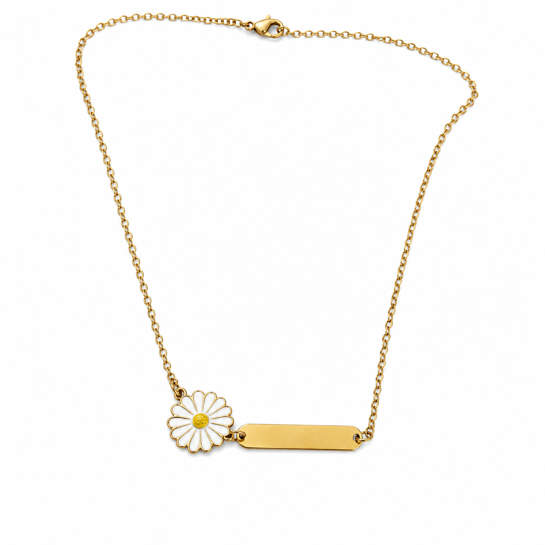 Personalized Daisy Name Necklace