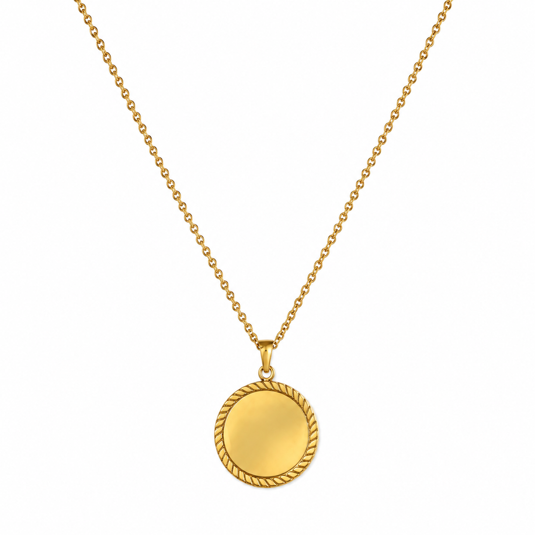 Personalized Laser Engraved Pendant Necklace