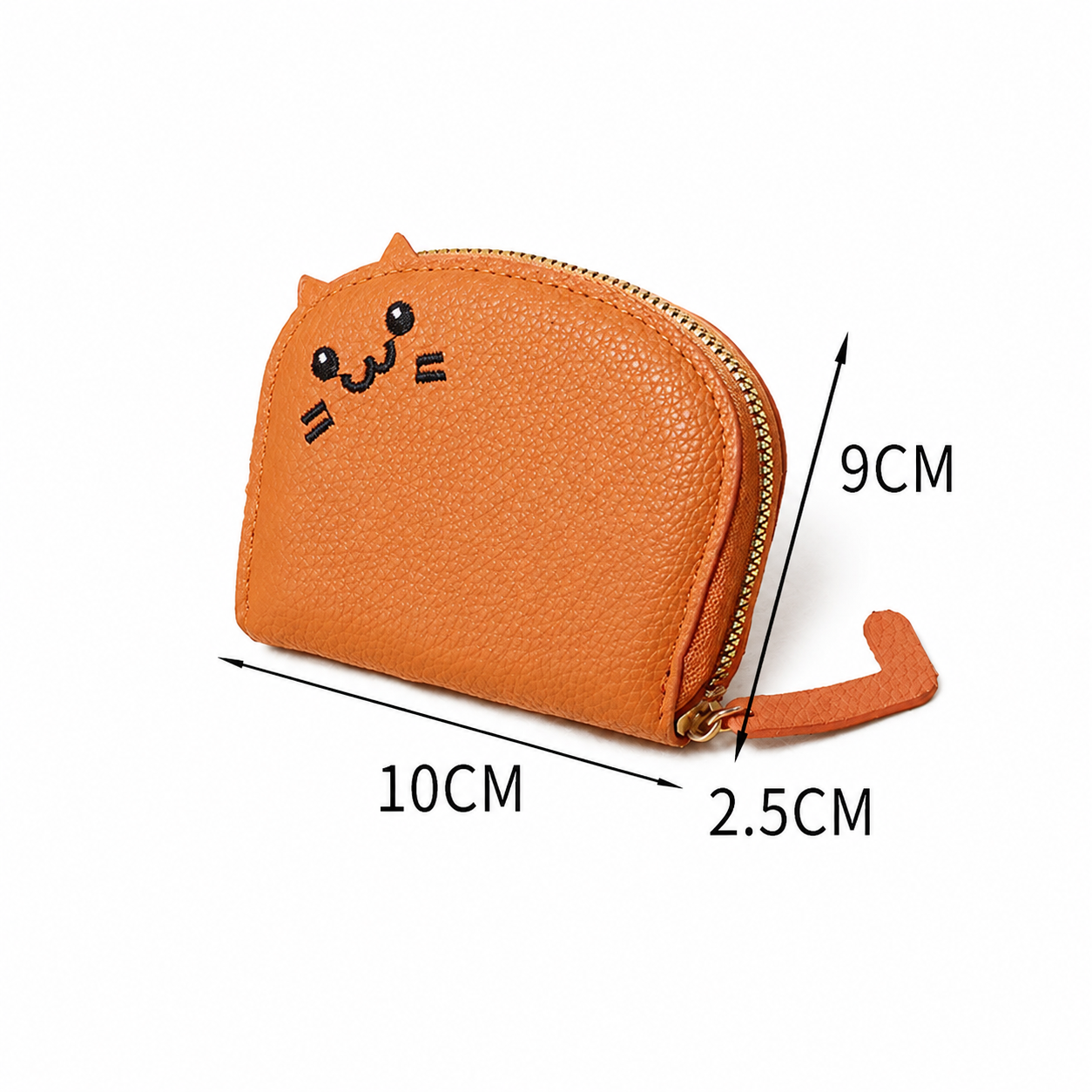 Orange Cat Card Holder Wallet