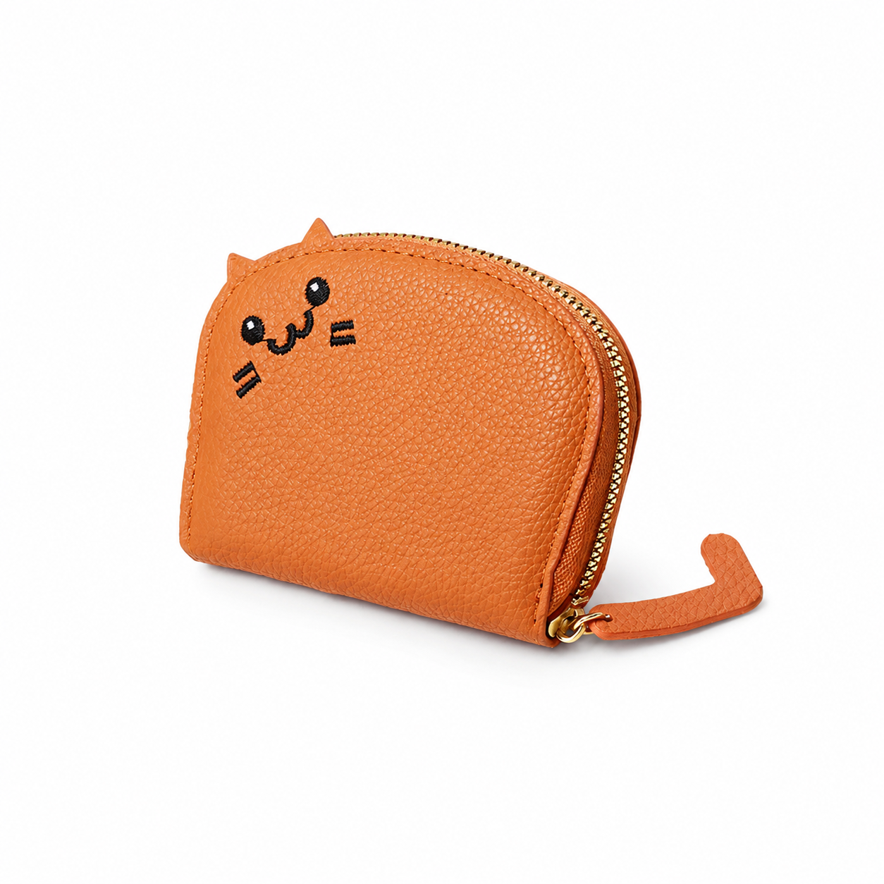 Orange Cat Card Holder Wallet