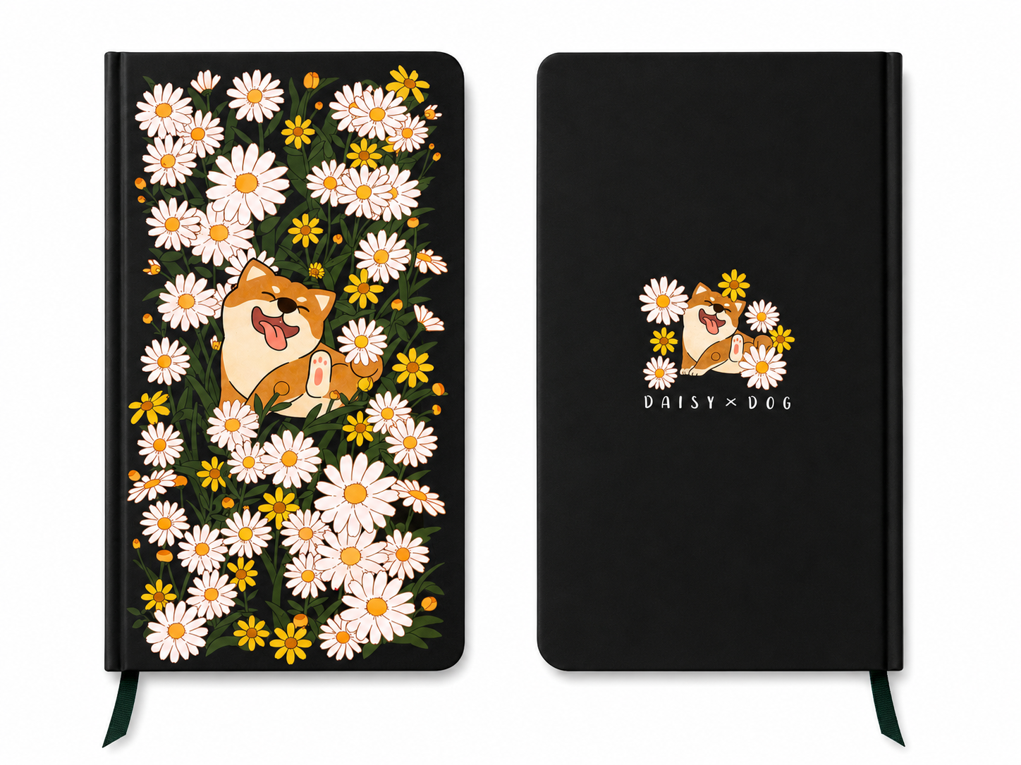 Daisy Dog Hardcover Notebook