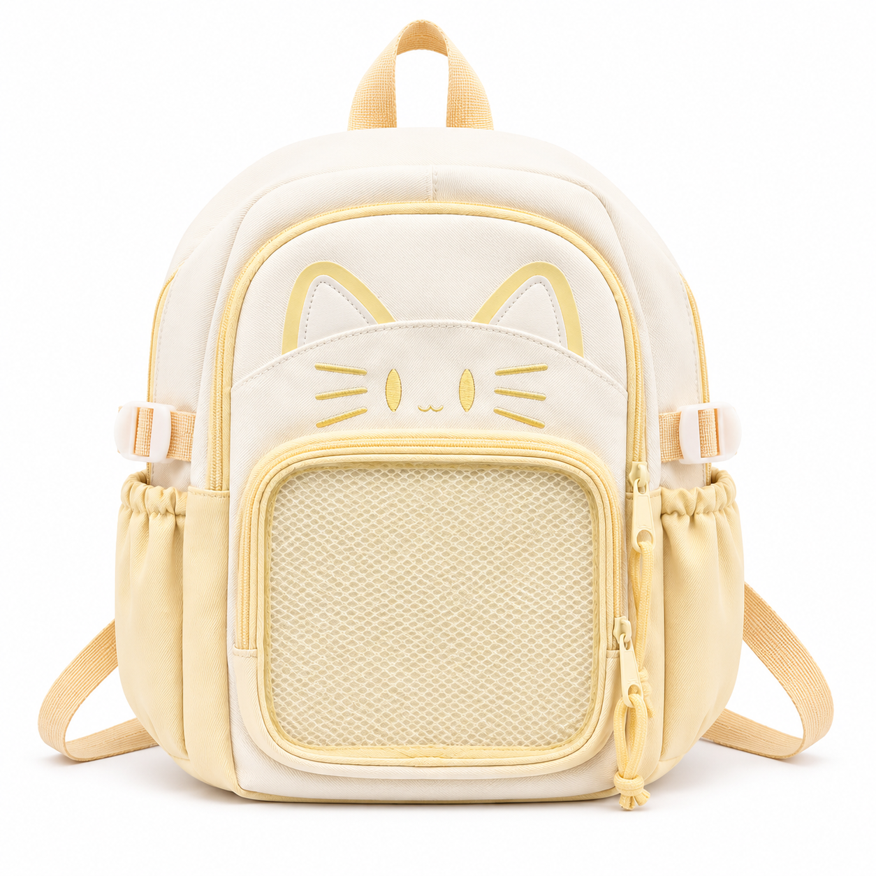 Pastel Cat Face Mesh Backpack – Hello Bisous