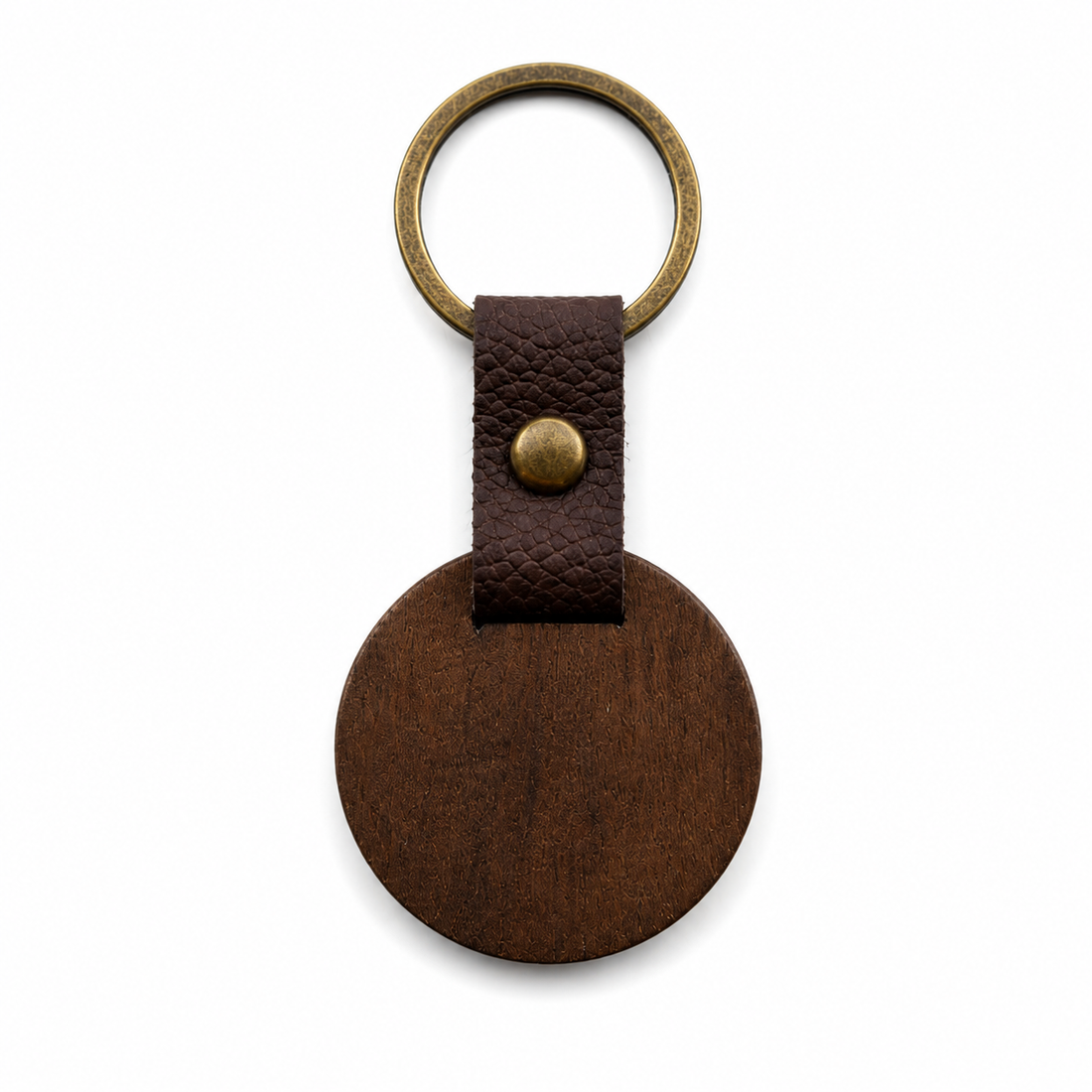 Personalized Walnut Wood Keychain