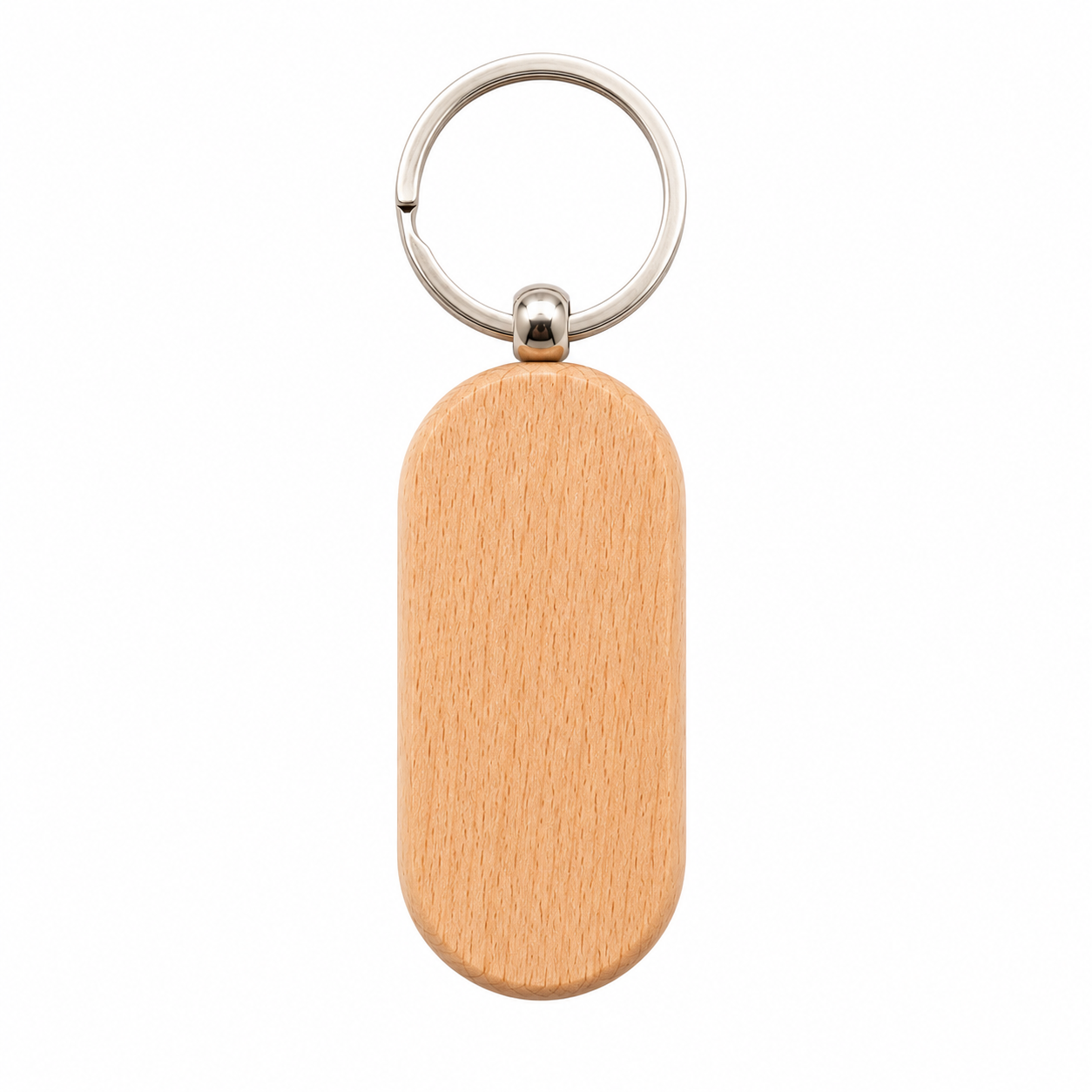 Custom Beech Wood Keychain