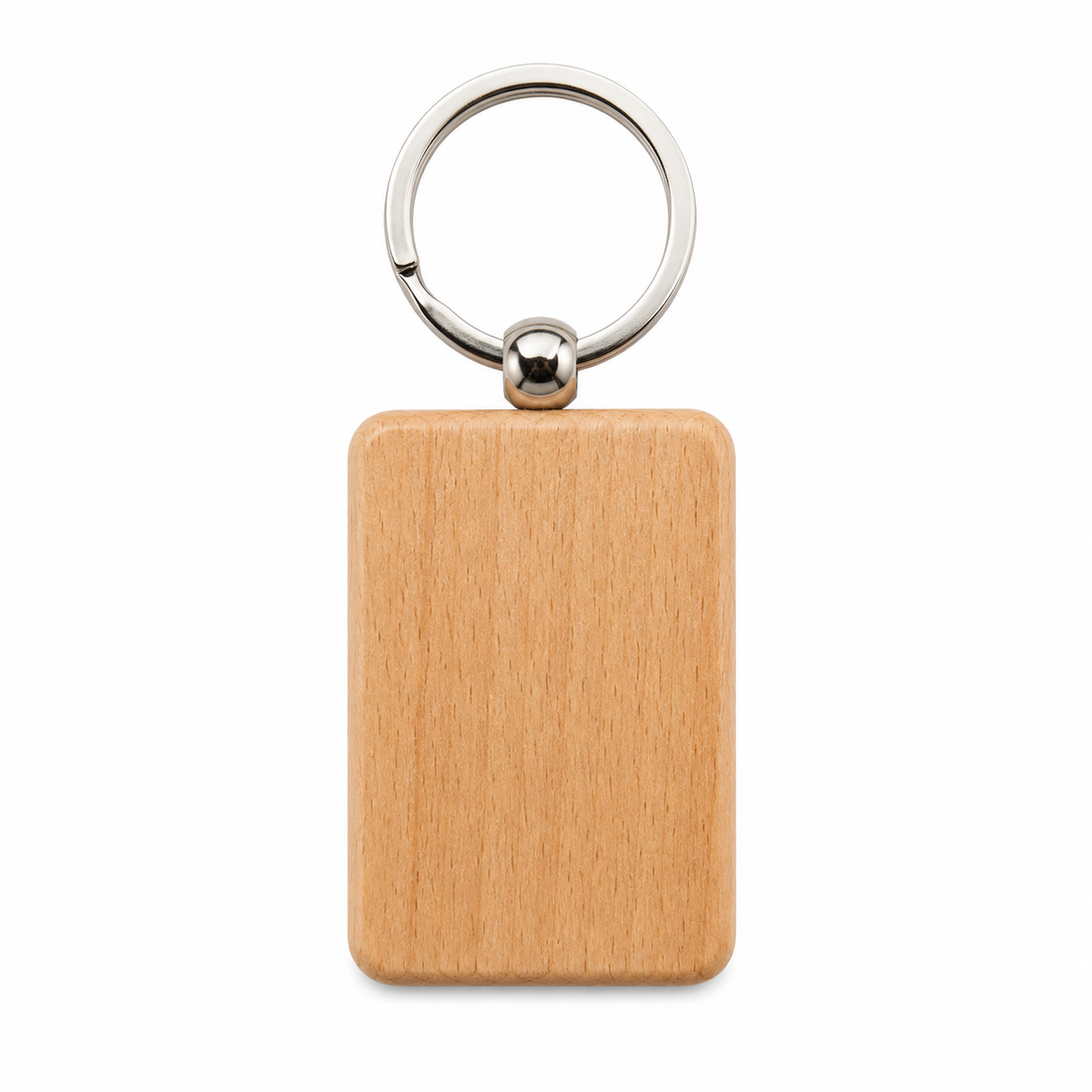 Custom Beech Wood Keychain
