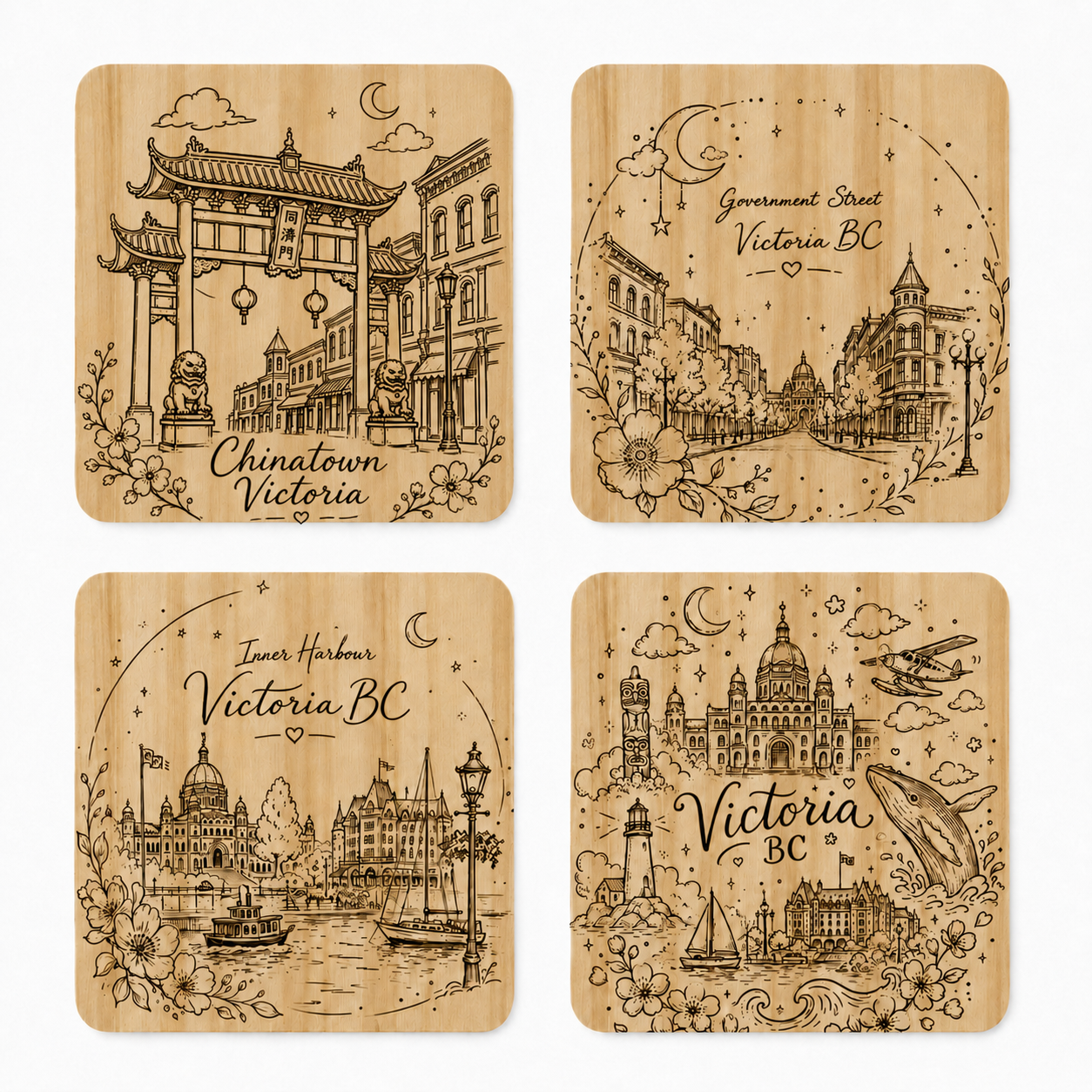Personalized Wooden Coaster – Square