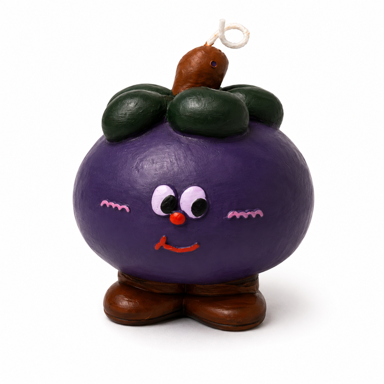 Purple Berry Character Candle