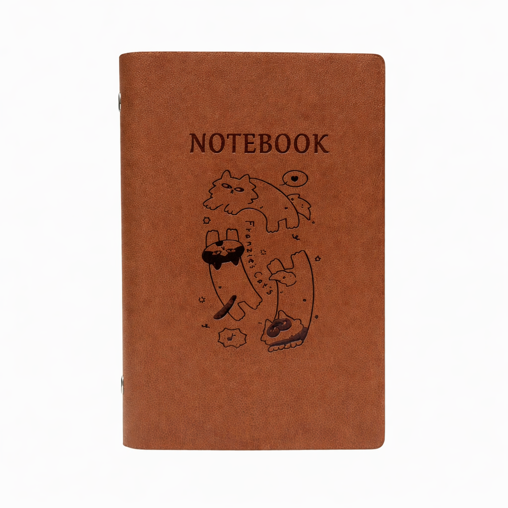 Franzie’s Cat Brown Ring Notebook