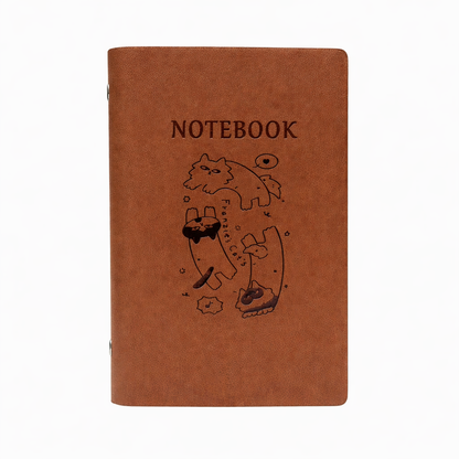 Franzie’s Cat Brown Ring Notebook