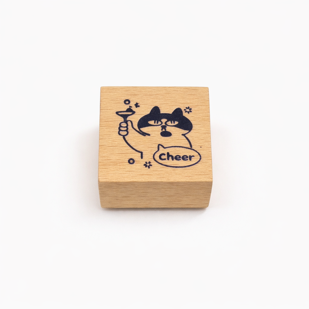 Franzie’s Cat Cheer Wooden Stamp