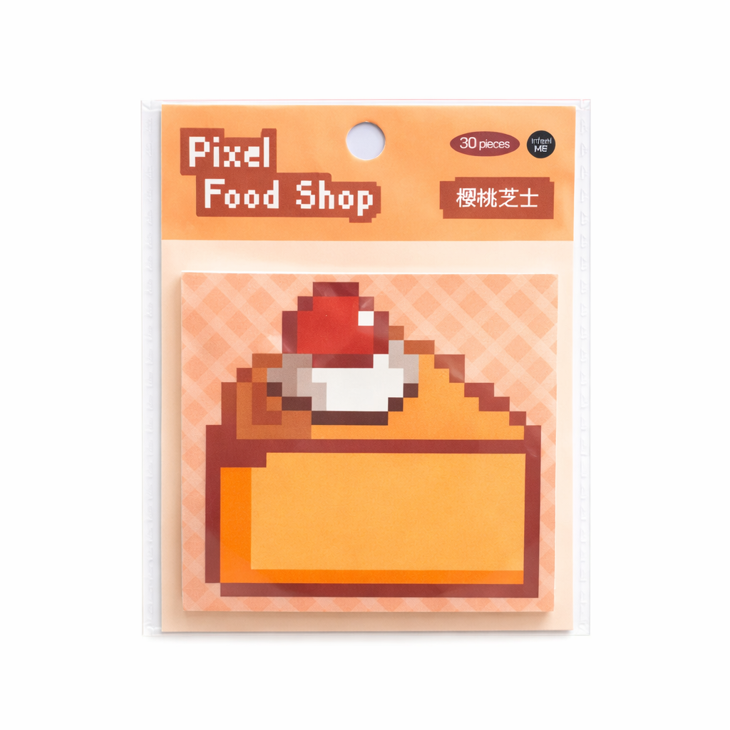 Pixel Cake Sticky Notes, 30 Sheets