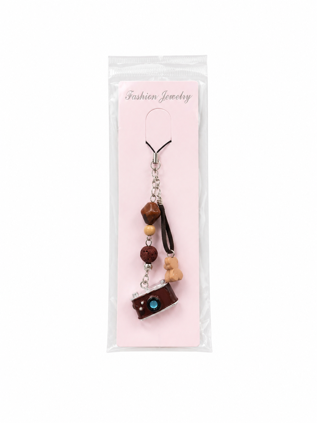 Vintage Camera Charm Phone Strap