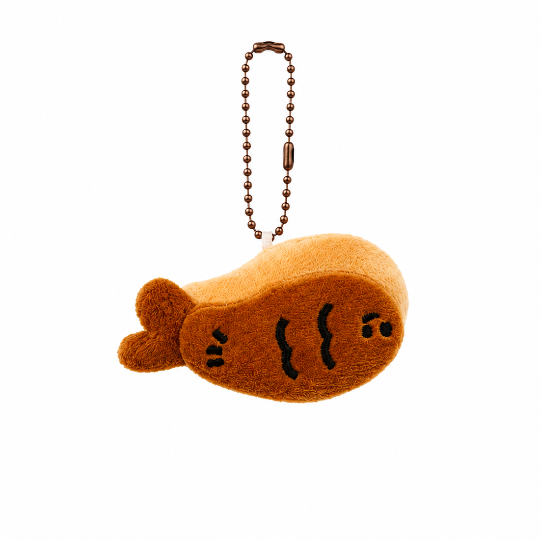 Fried Shrimp Plush Bag Charm Keychain