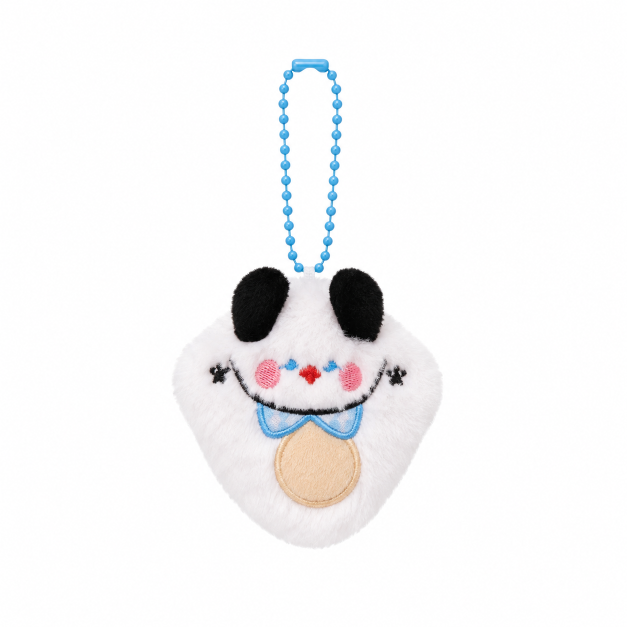 Fluffy Puppy Face Bag Charm Keychain