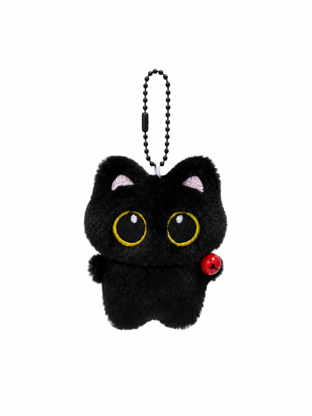 Black Cat Plush Keychain Charm