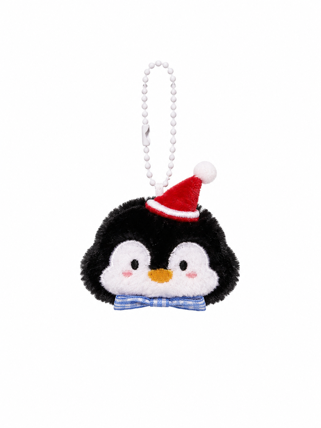 Penguin Plush Holiday Keychain