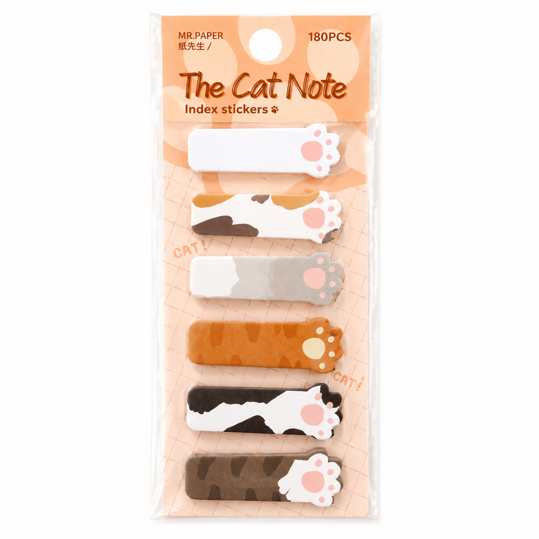 Cat Paw Index Stickers