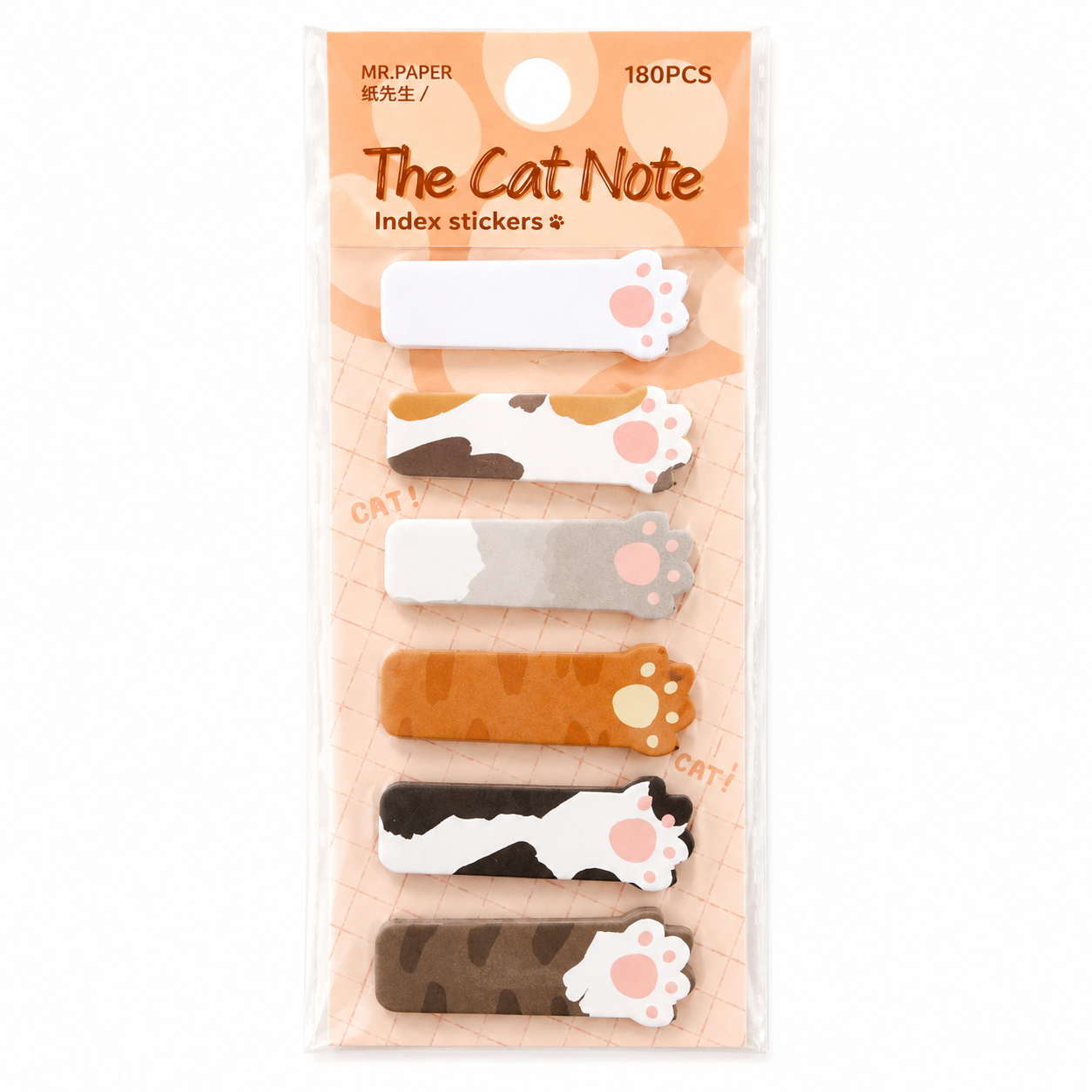 Cat Paw Index Stickers