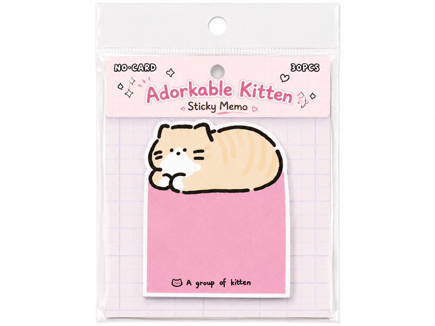 Cute Cat &amp; Puppy Sticky Memo Set