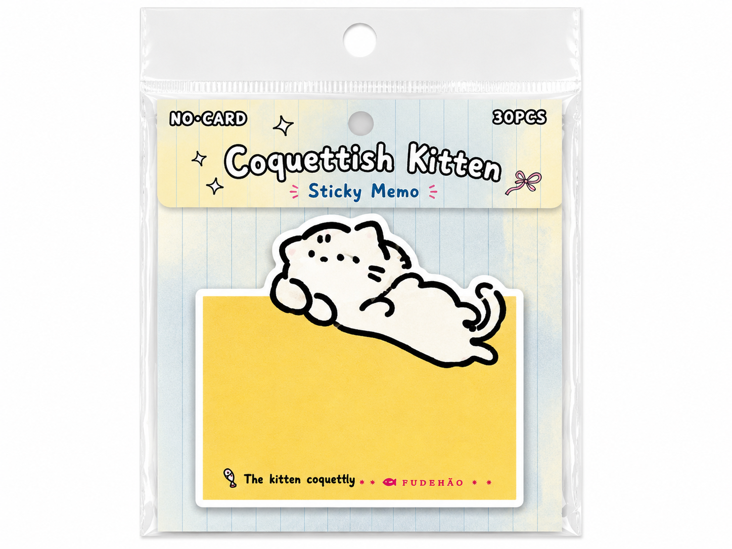 Cute Cat &amp; Puppy Sticky Memo Set