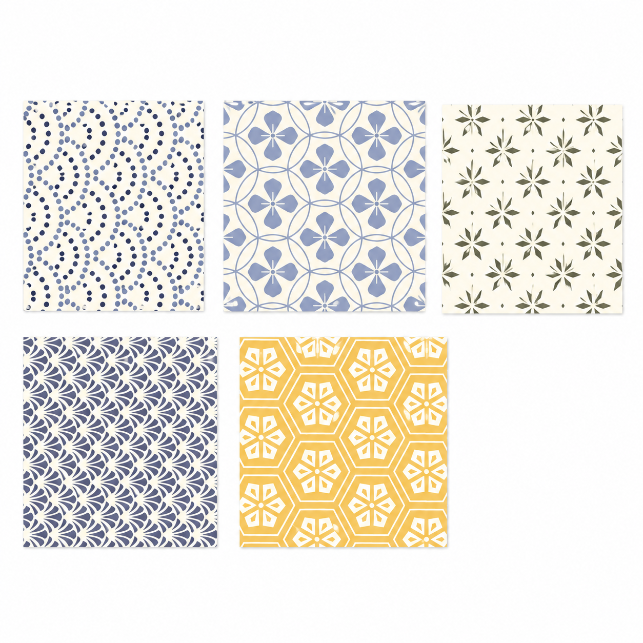 Geometric Pattern Sticky Memo Set