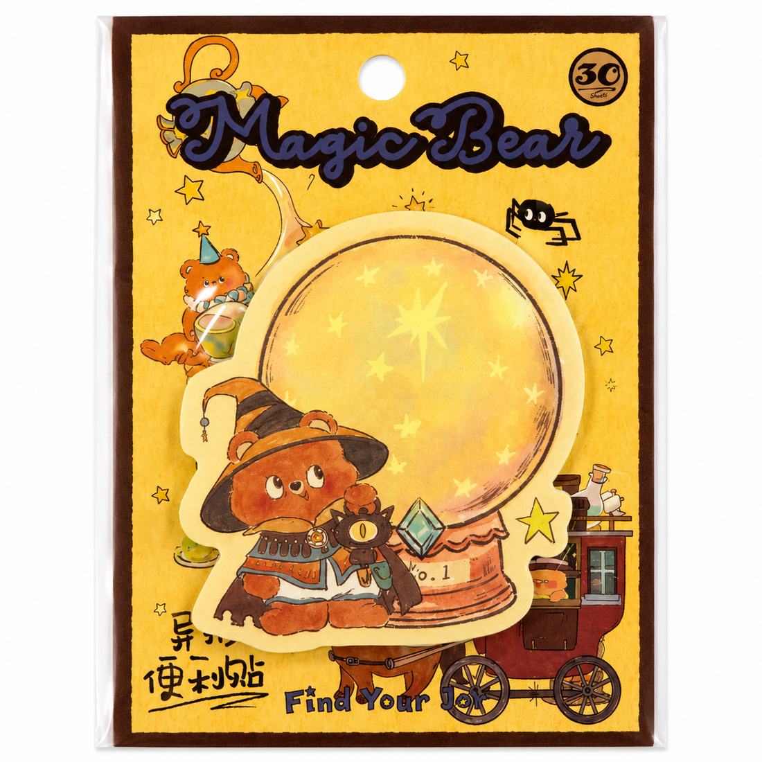 Magic Bear Sticky Memo Set