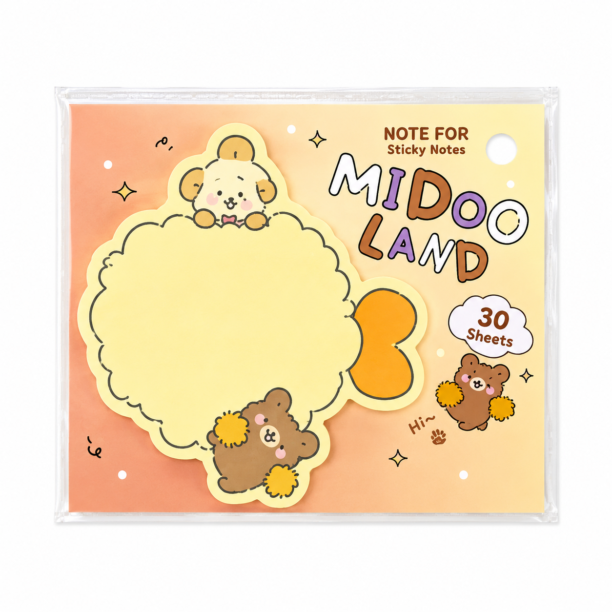 Midoo Land Bear Sticky Memo