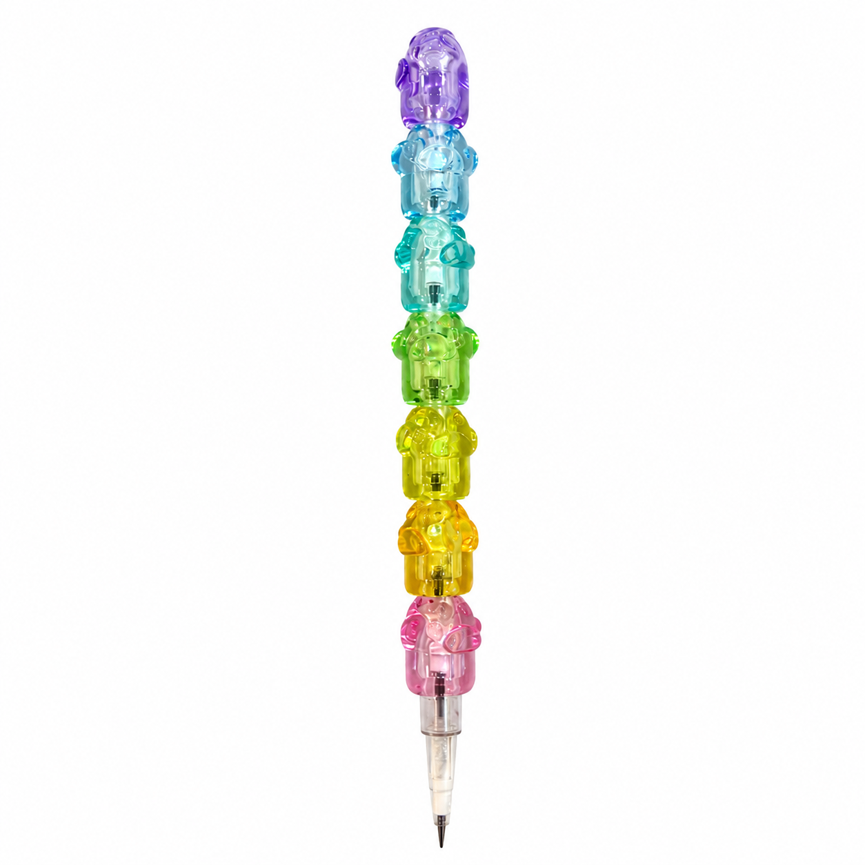 Rainbow Bear Stack Replaceable Tip Pencil