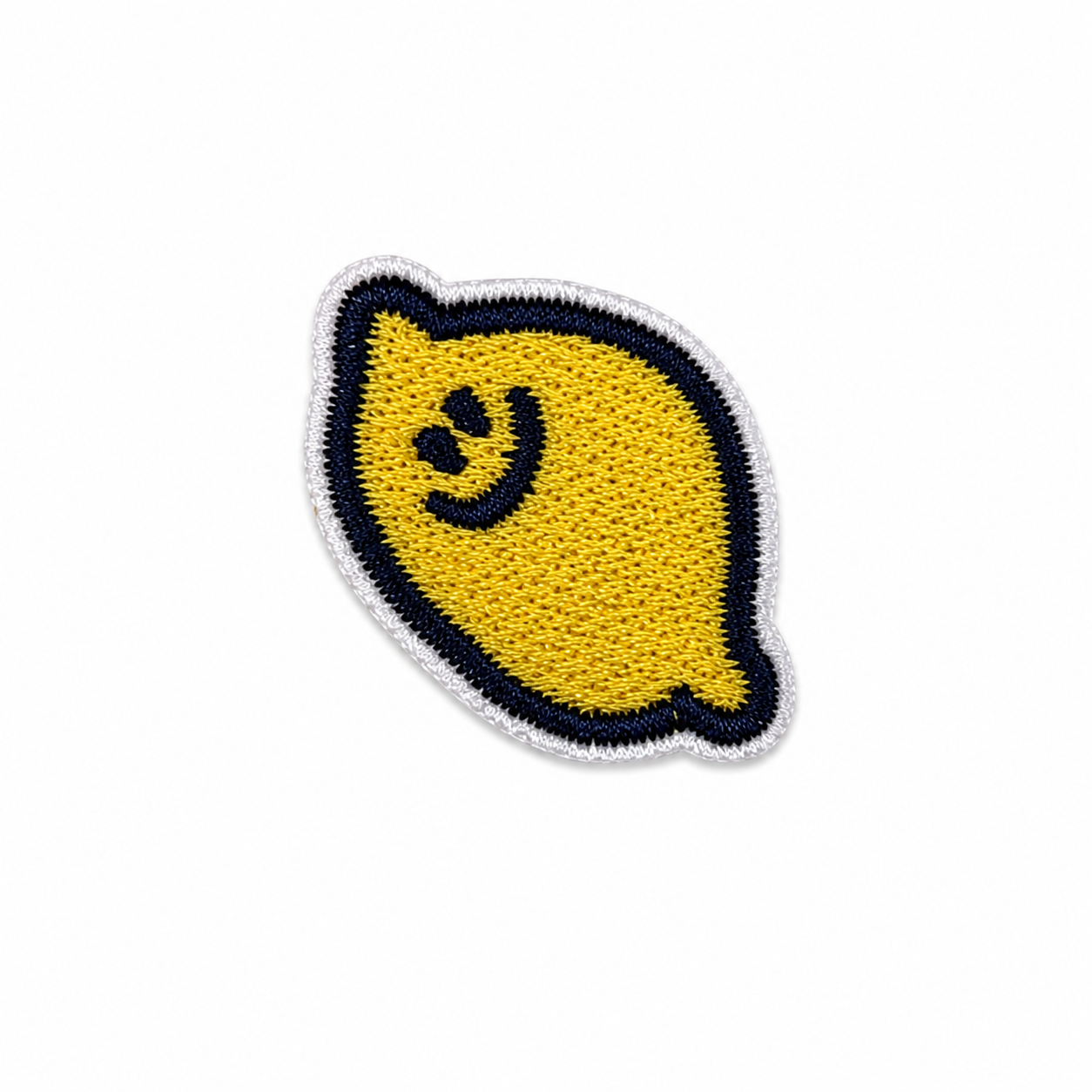 XS Smiley Lemon Iron-On Patch