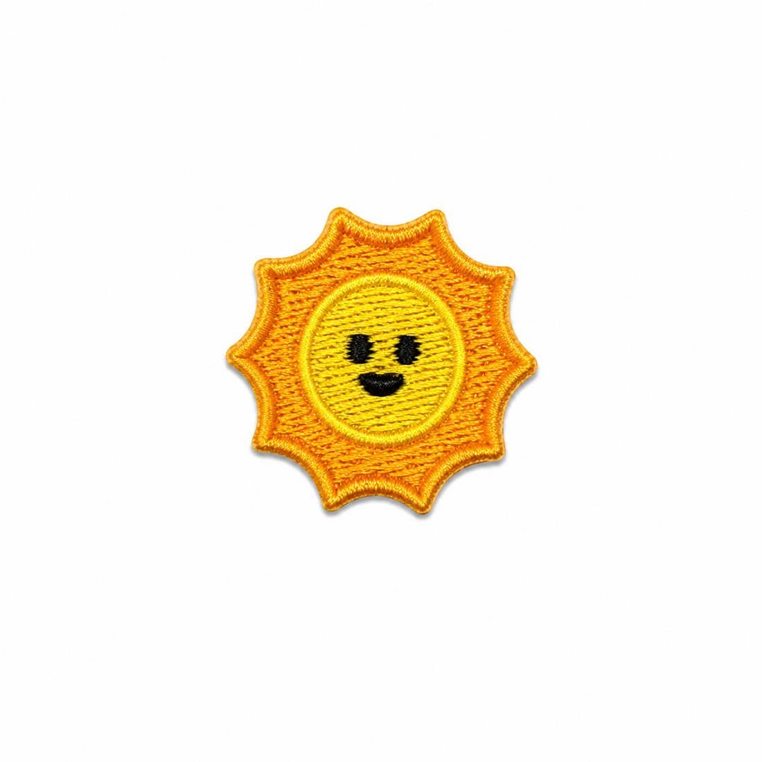 XS Smiley Sun Iron-On Patch