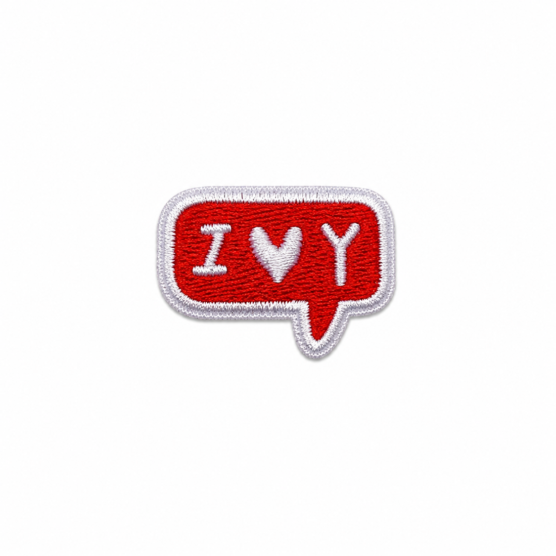 XS I Love You Speech Bubble Iron-On Patch