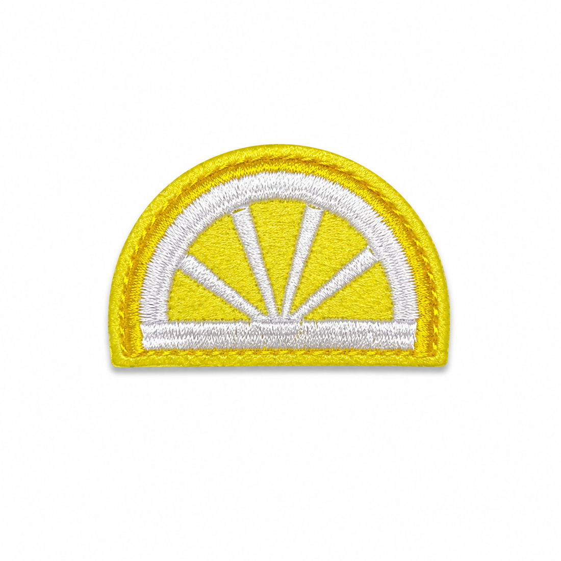 Small Lemon Slice Iron-On Patch