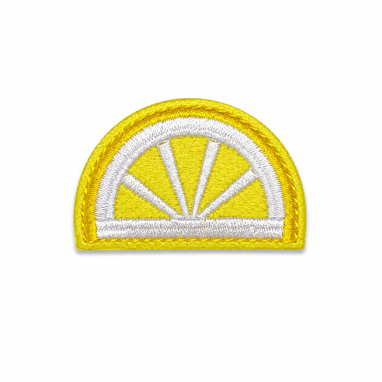 Small Lemon Slice Iron-On Patch