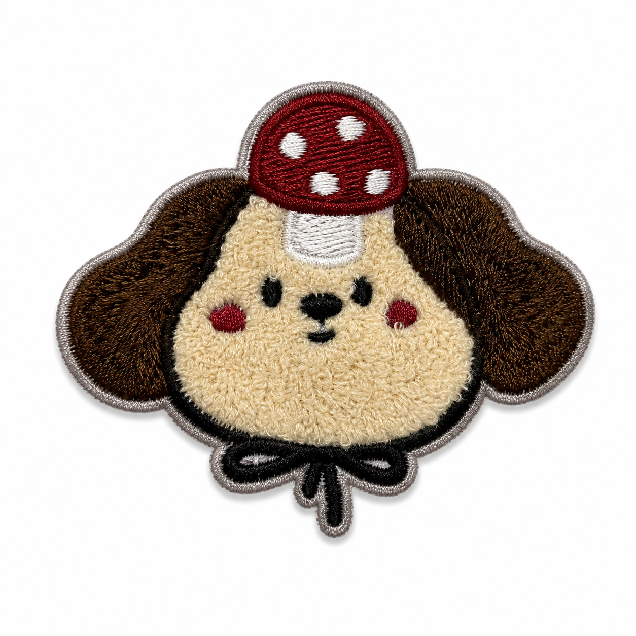 Mushroom Puppy Iron On Patch