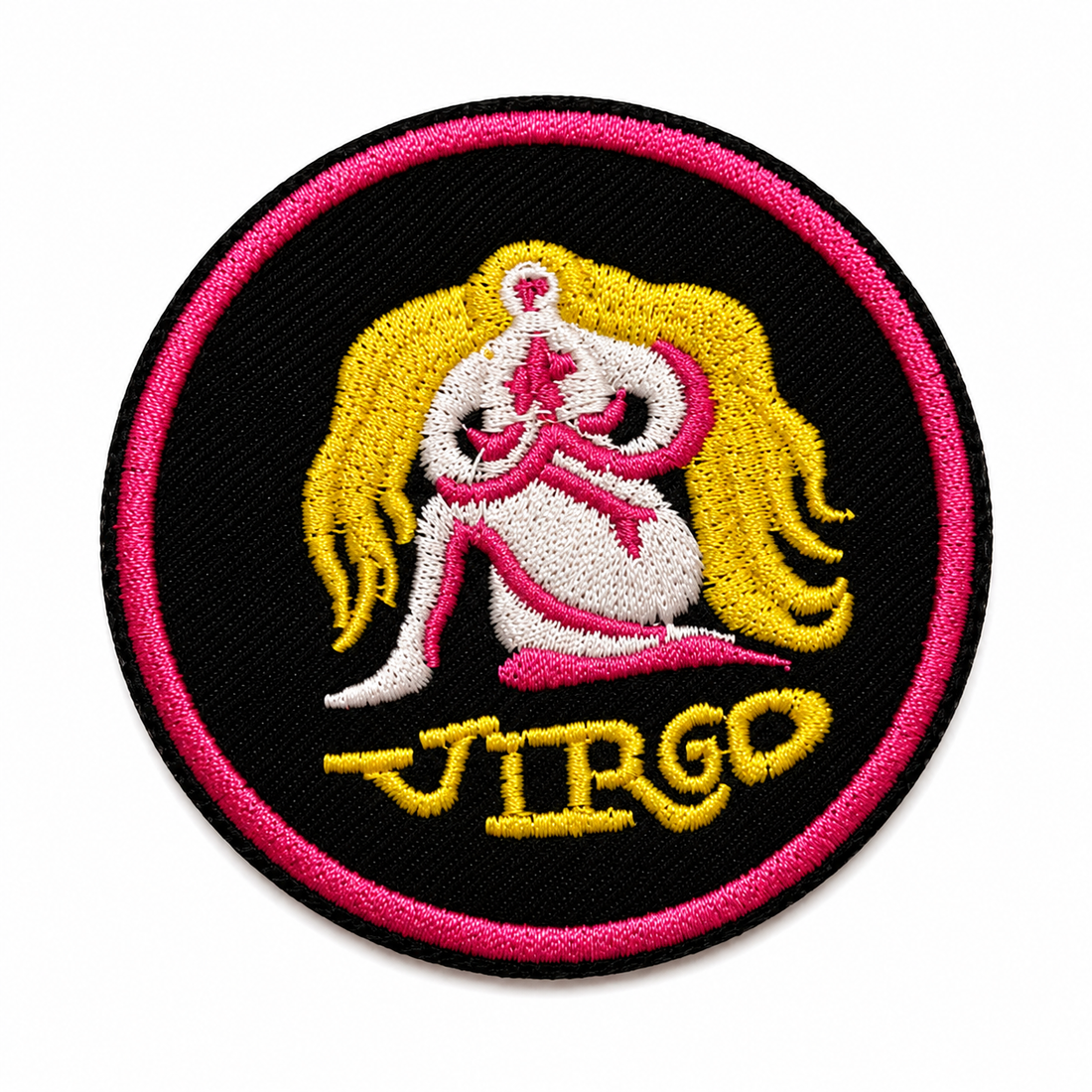 Large Virgo Zodiac Iron On Patch