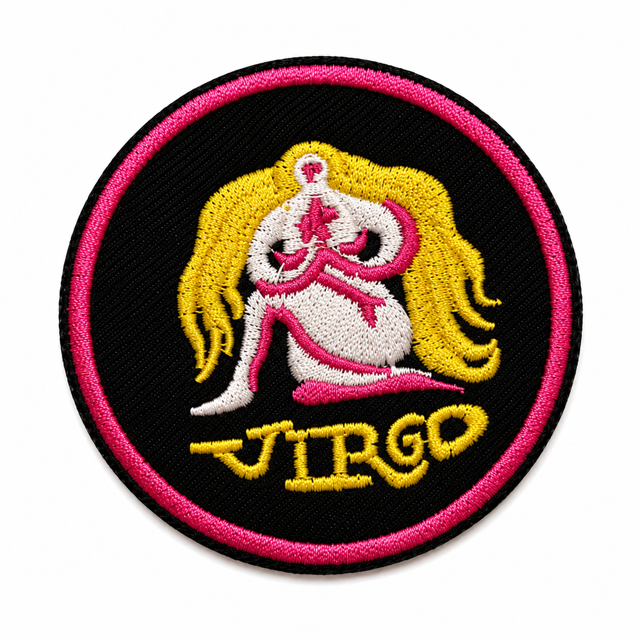 Large Virgo Zodiac Iron On Patch