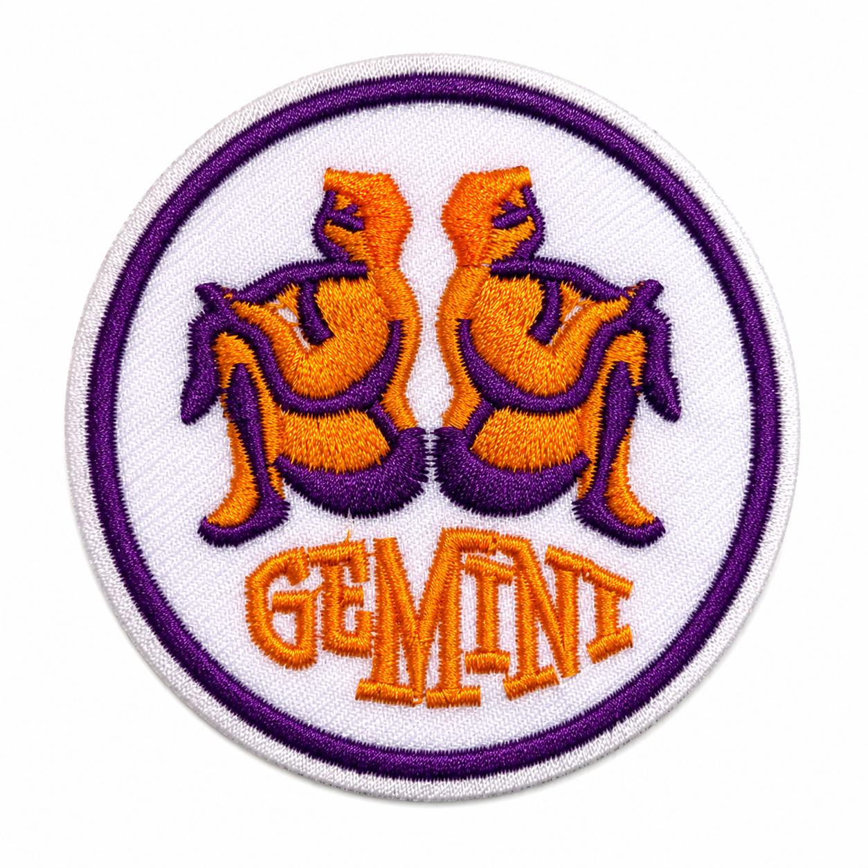 Gemini Zodiac Embroidered Iron-On Patch
