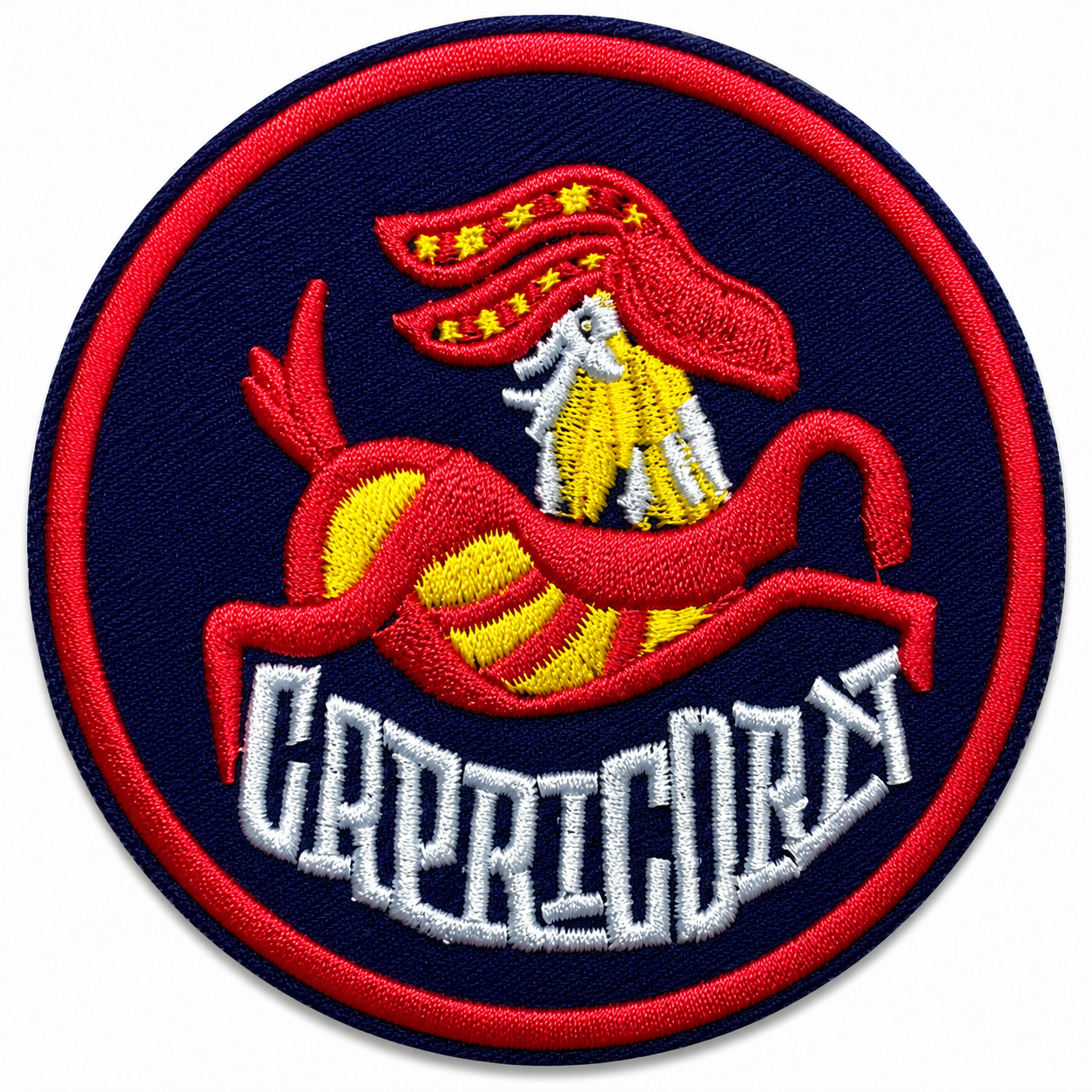 Capricorn Zodiac Embroidered Iron-On Patch