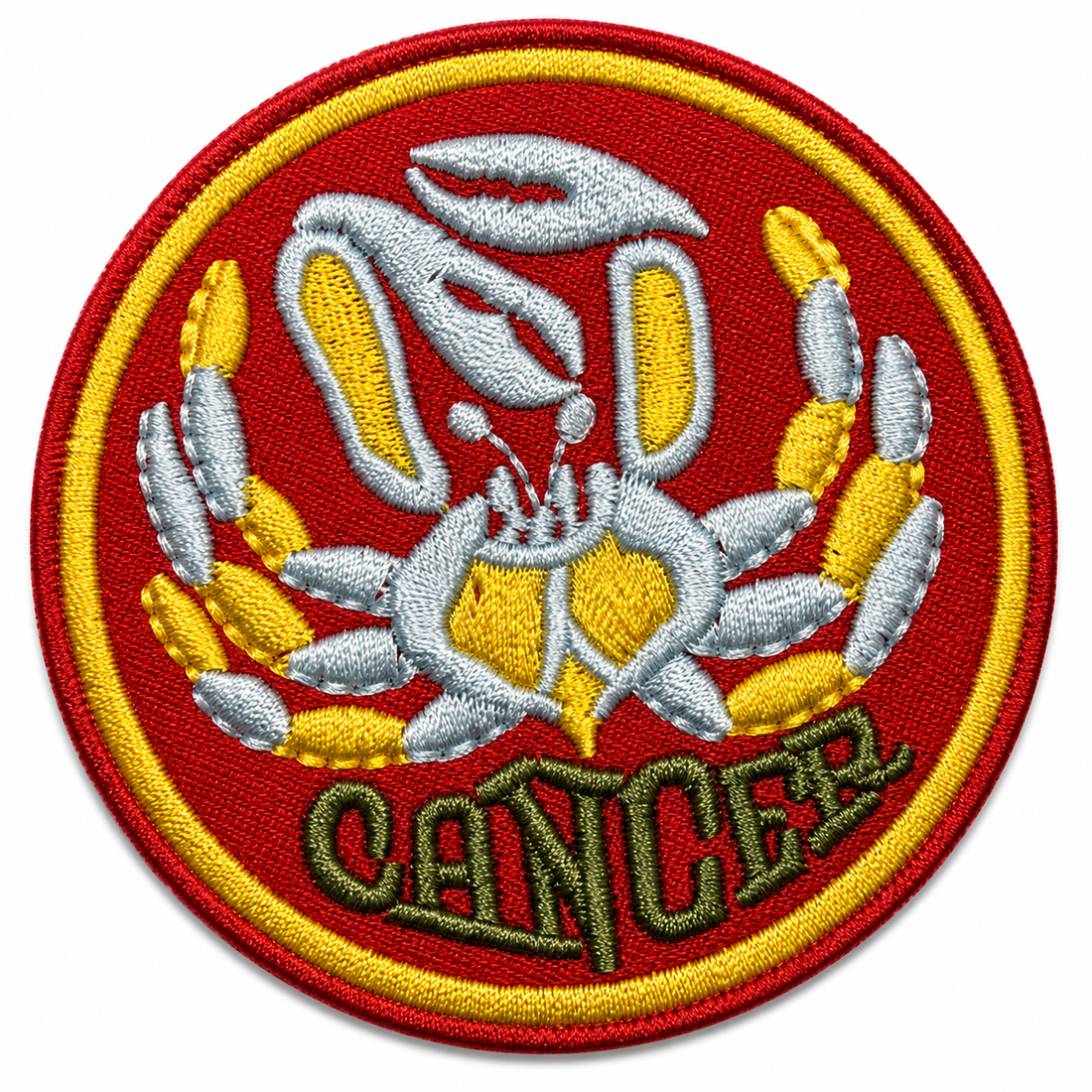 Cancer Zodiac Embroidered Iron-On Patch