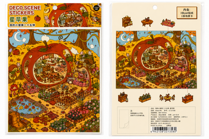 Apple House Sticker Puzzle Game