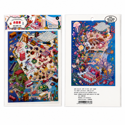 Crystal Room Sticker Puzzle Game