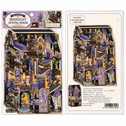 Flower Pavilion Sticker Puzzle Game